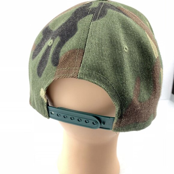 Old Milwaukee Brewing Hat, Trucker Baseball Cap Beer Built Right Camo Snap Back - Picture 5 of 9